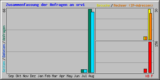 Zusammenfassung der Anfragen an srv1